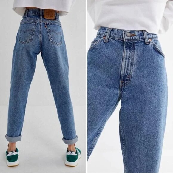 Vintage Levi’s Red Tab 550 High Waist Tapered Mom Relaxed Jeans Women's 12 M - Picture 1 of 11